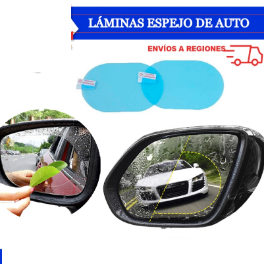 Pack de 10 / Lamina para Espejo de Auto 9,5 X 13,5 CM