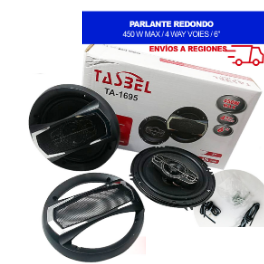 Parlante Redondo 450 W Max / 4 Way Voies / 6”