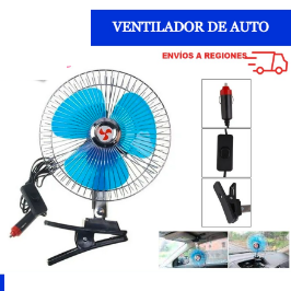 Ventilador de Auto 12v 12V - 18cm de diámetro