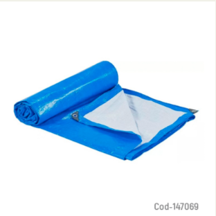 Lona Carpa Multiuso Impermeable Azul Con Ojales De 6 X 4 Metros.