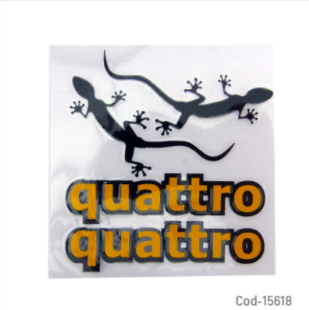 Adhesivo Diseño Iguana, Para Auto, Set X 1