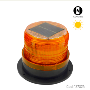 Baliza LED Solar Estrobo Con Iman