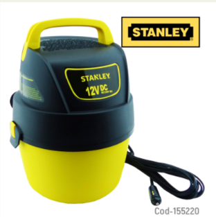 Aspiradora Para Auto Marca STANLEY De 3.8 Lts A 12 Volt Para Seco Y Humedo De Alta Calidad.