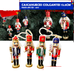 Cascanueces Colgantes 12.5cm - Pack 4pz