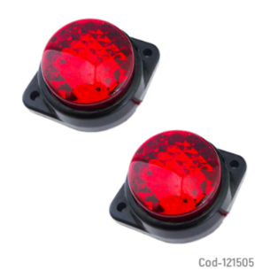 Luz LED Lateral Para Camion El Par 12/24 Volt Redondo