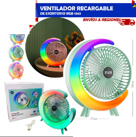 Ventilador Recargable de Escritorio