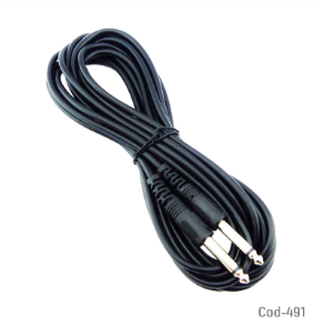 Cable 1 X 1 Plug 6.3 Mono De 5 Metros, Marca RST En Bolsa.