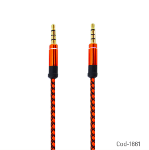 Cable 1X1 Plug 3.5Mm Estereo, 3 Metros, Punta Metalica.