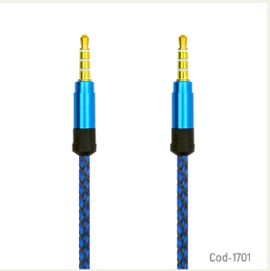 Cable 1X1 Plug 3.5Mm Estereo, 1.5 Mts, Punta Metalica.