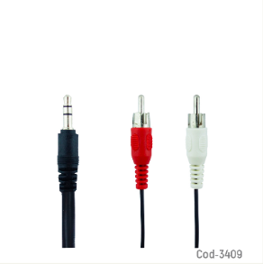 Cable RCA 2 X 1 Plug De 3 Mts