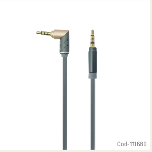 Cable 1X1 Plug 3.5 Articulado 180° Punta Metal 1.5 Mts, 3 Colores