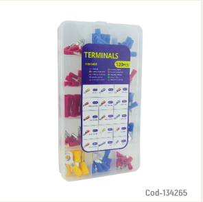 Kit De Terminales Marca FASTON Modelo W11993 Surtidos X 120 Pcs Aprox.