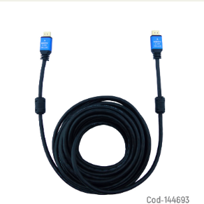 Cable HDMI HDVT De 20 Mts Con Doble Filtro 4K Marca RST, 2.0 V Punta De Metal.