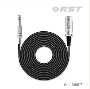 Cable De Microfono Canon A Plug 6.3 De 5 Metros Marca RST Con Conectores De MetalCable De Microfono Canon A Plug 6.3 De 5 Metros Marca RST Con Conectores De Metal