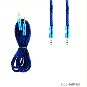 Cable 1X1 Plug 3.5, Tipo SOGA, Modelo HF-Y36 Con Punta De Metal En 5 Colores