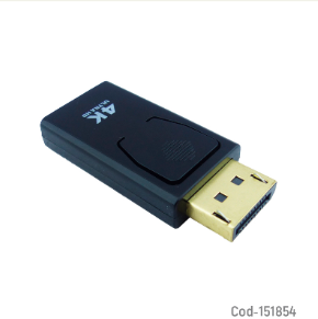 Adaptador HDMI Hembra A Display Port Macho 4K.