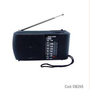 Radio AM/FM 2 Bandas Marca GOLD JINRU Modelo ICF-8 A Pilas