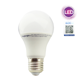 Ampolleta LED 9,5Watt E-27, A60 Luz Calida, Megabright