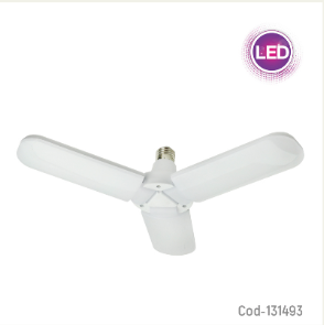 Ampolleta LED Bright Fan 45W E-27, Luz Fria, Megabright. En Caja.