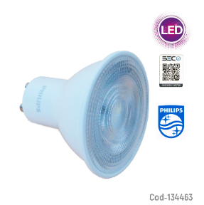 Ampolleta LED PHILIPS GU10 Luz Fria De 3.8W=50W.