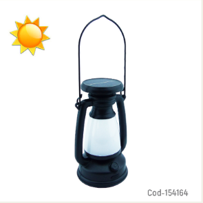 Farol LED Solar Modelo LY16B Con Luz Calida Y Blanca Recargable