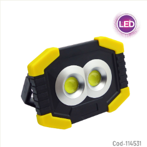 Linterna 2 LED COB + LED, JK-9203