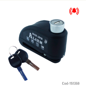 Candado Para Frenos De Disco Con Alarma Recargable