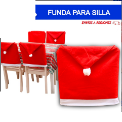 Fundas Navideñas Para SIllas LISAS / PACK de 6 