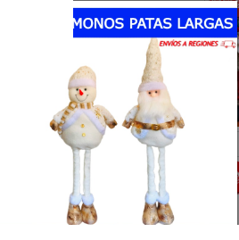 Monos Patas Largas 60-70cm / Dorado