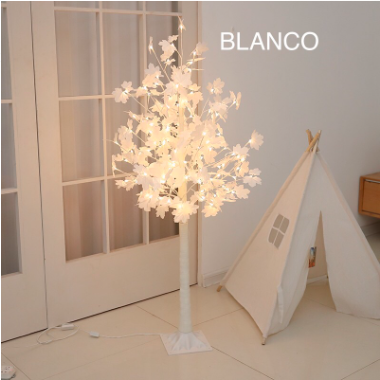 Árbol blanco luz led 