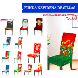 Pack 6 Fundas para Sillas Navideñas -Spandex AS100-AS594