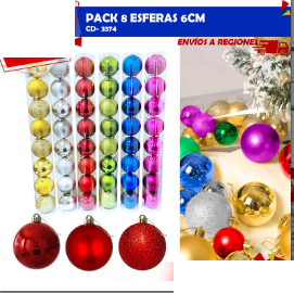 Pack 6 Fundas para Sillas Navideñas -Spandex 